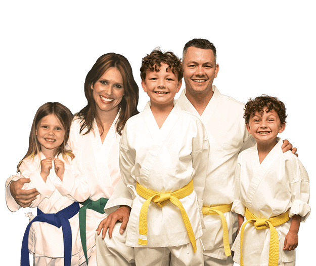 Martial Arts Lessons for Families in Brampton ON - Group Family for Martial Arts Footer Banner